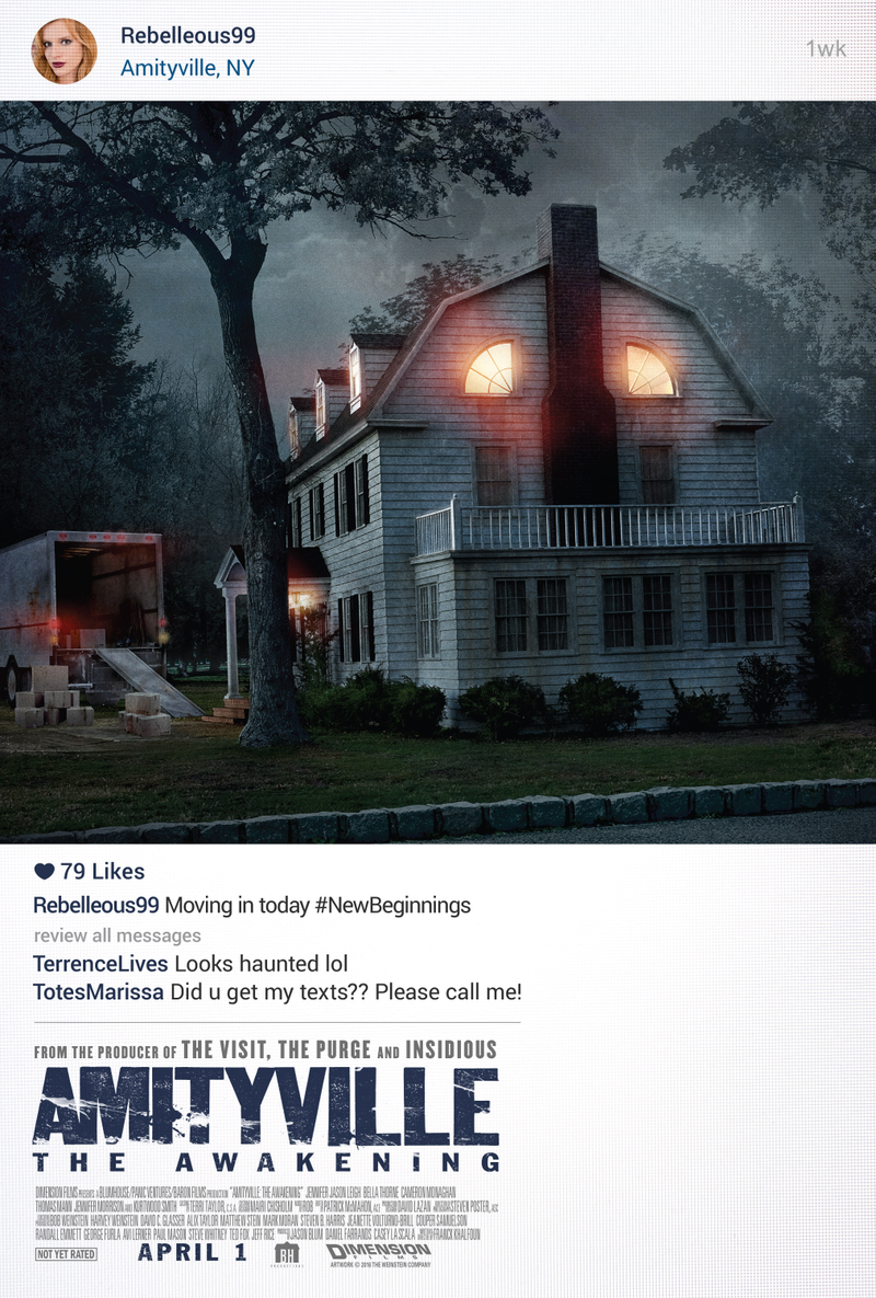 Illustration for article titled The New Amityville Horror Movie Poster Conveys Terror Via Instagram